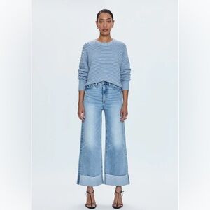 PISTOLA LANA HIGH RISE ULTRA WIDE LEG JEAN - SNOWCAT